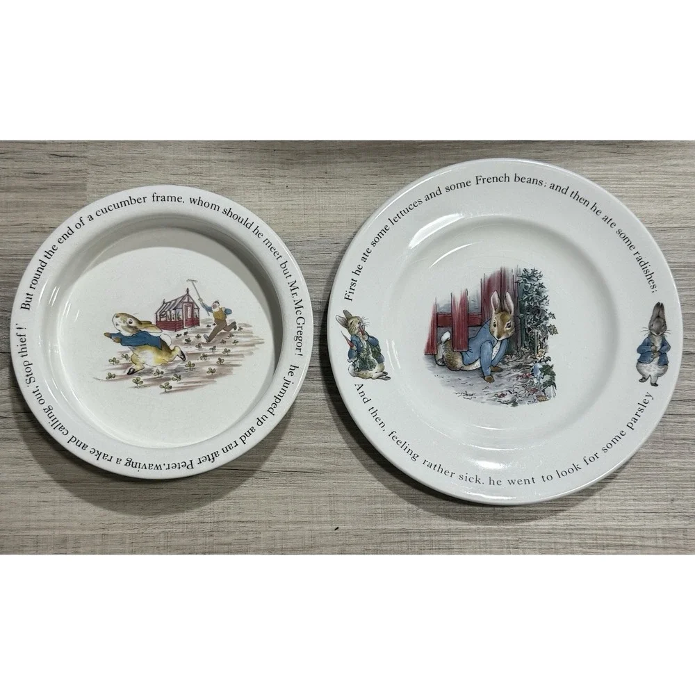Set of 2 Wedgwood Peter Rabbit Plate 8